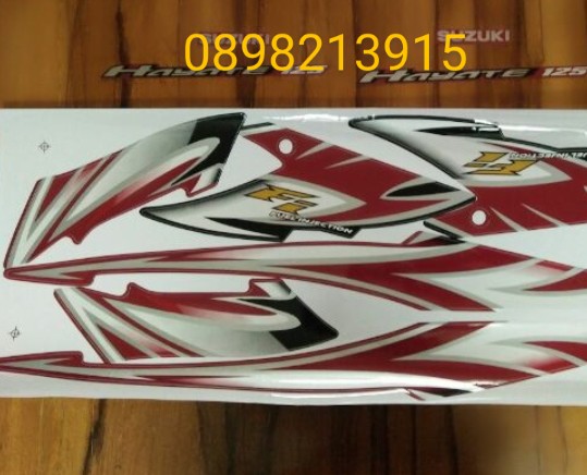 Bộ tem Suzuki Hayate SS Fi 2013 màu đỏ