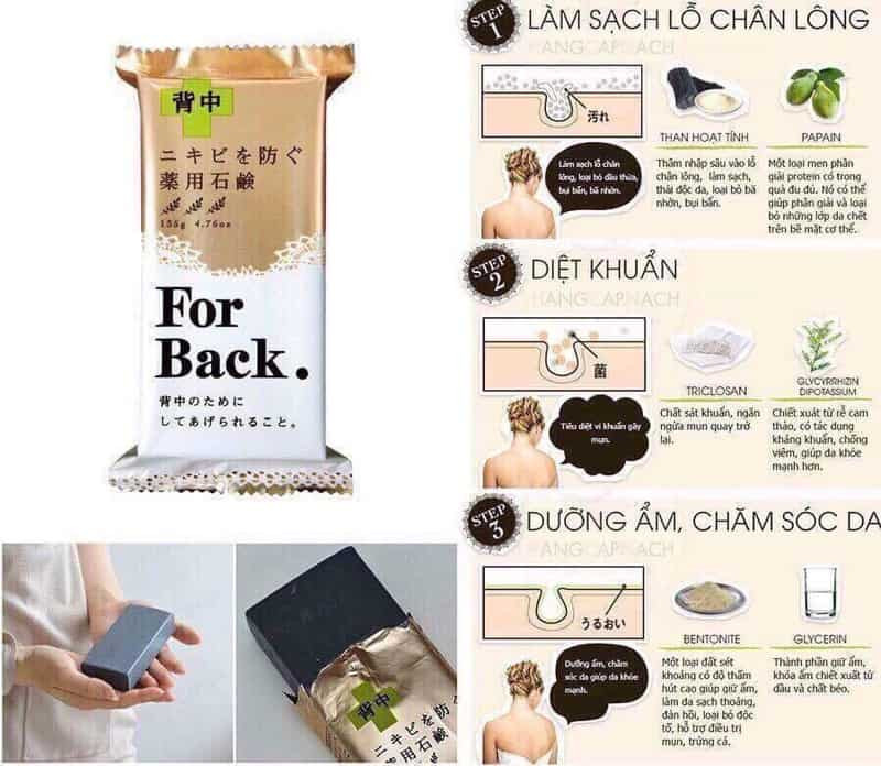 Xà Phòng Tắm Trl mụn lưng For Back Nhật