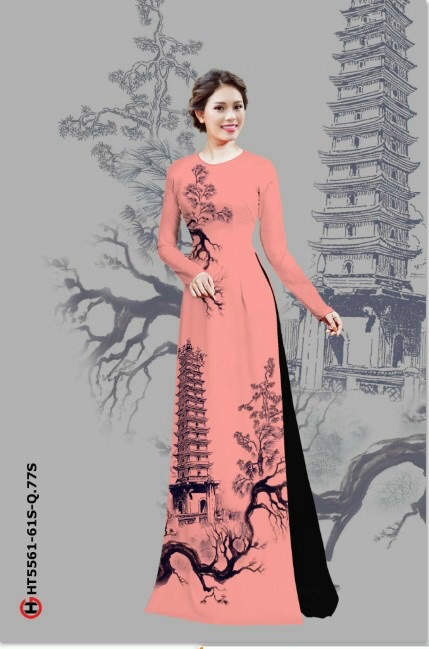 [HCM]Vải áo dài phong cảnh
