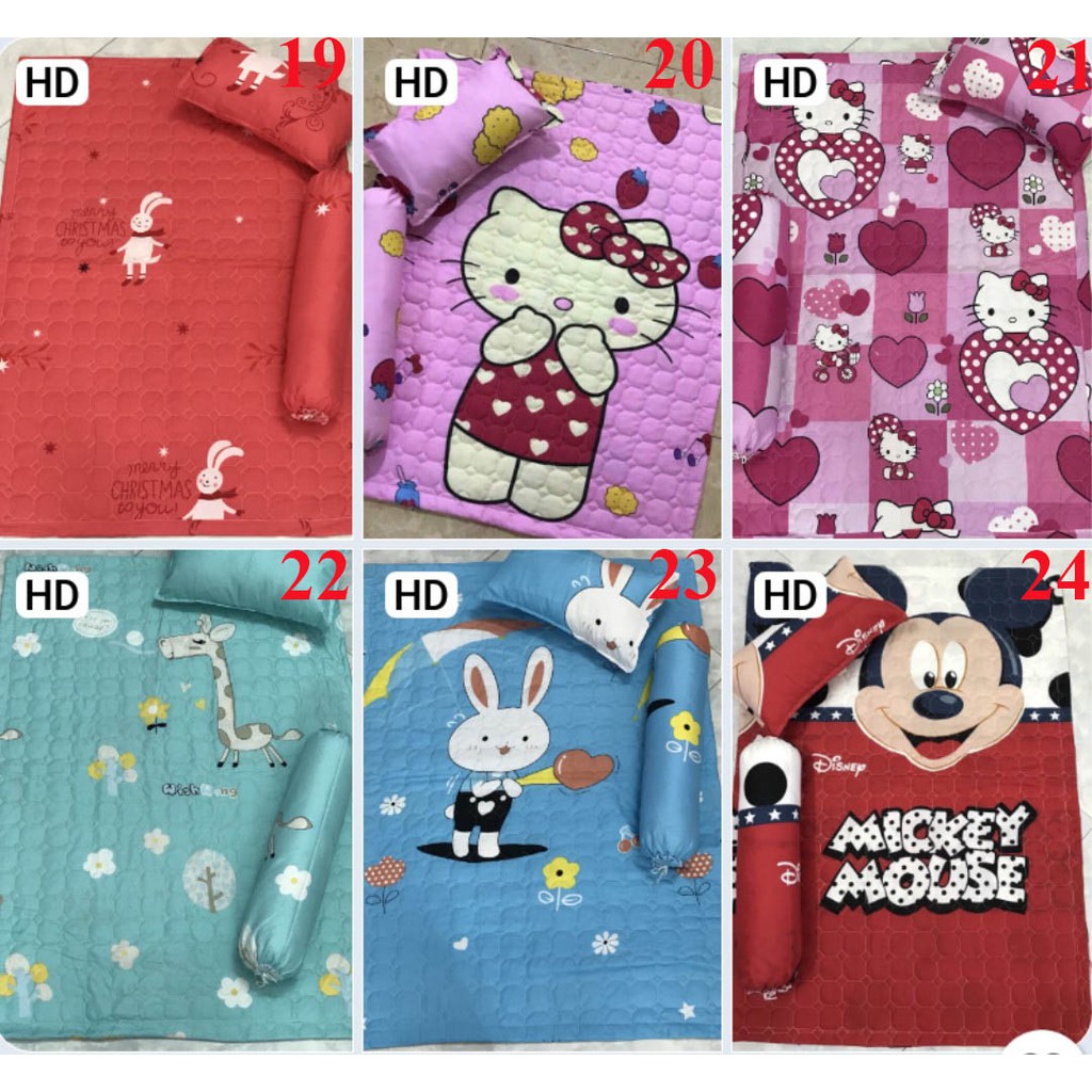 Set chăn gối cho bé 5 món mẫu người nhện