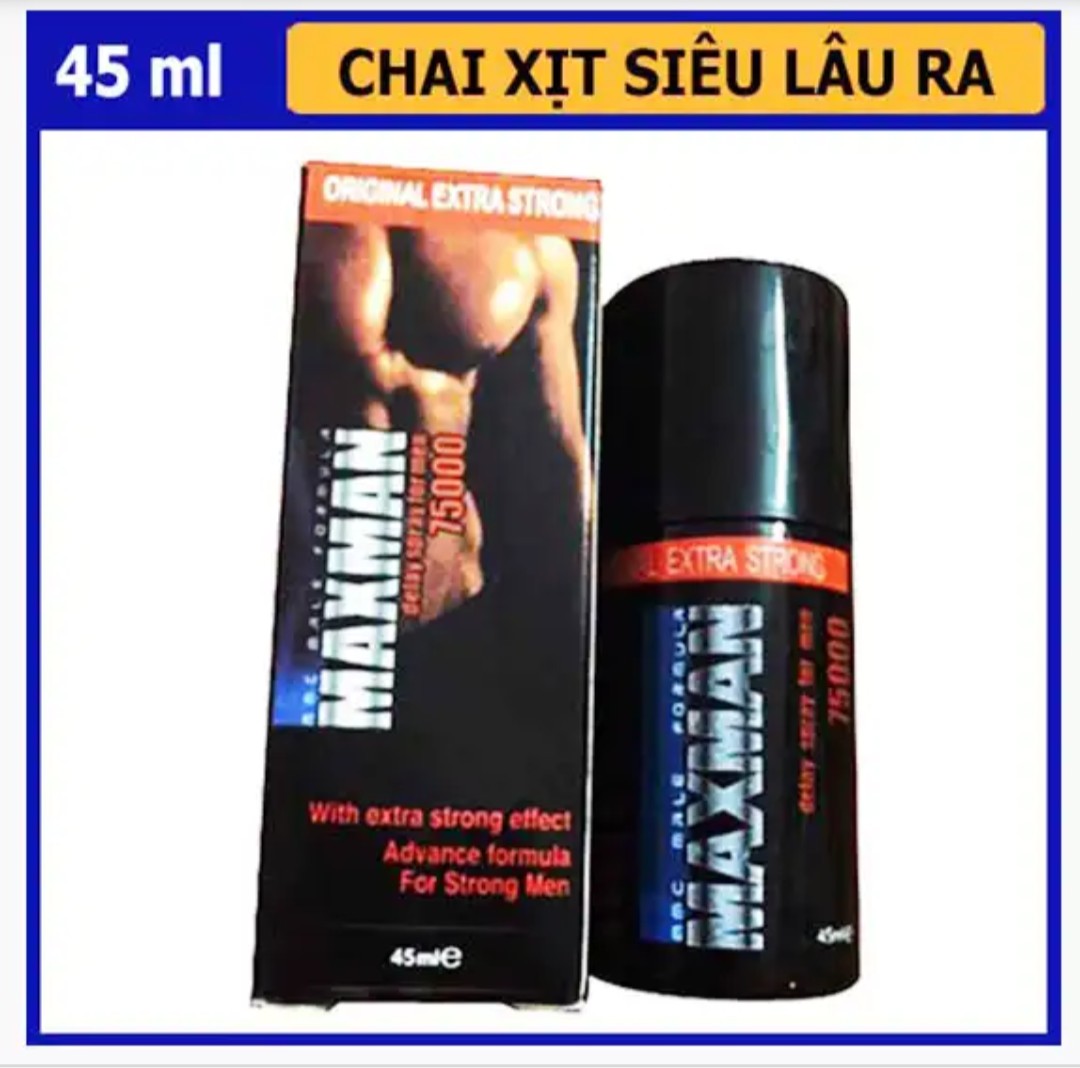 Xịt HỖ TRỢ Kéo Dài Thời Gian Maxman 75000.