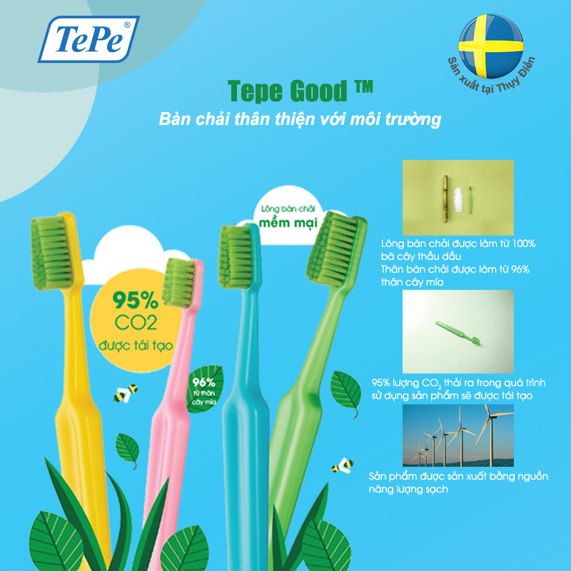 Bàn chải đánh răng TePe GOOD™ Regular Soft | Oralmart