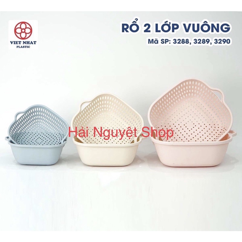 Rổ vuông 2 lớp