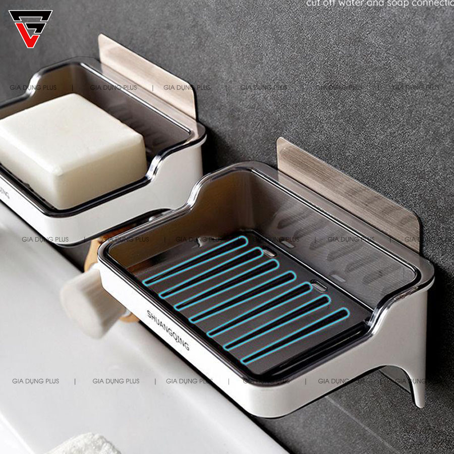Kệ Đựng Xà Phòng ( Xà Bông ) Nhựa ABS Dán Tường Siêu Chắc