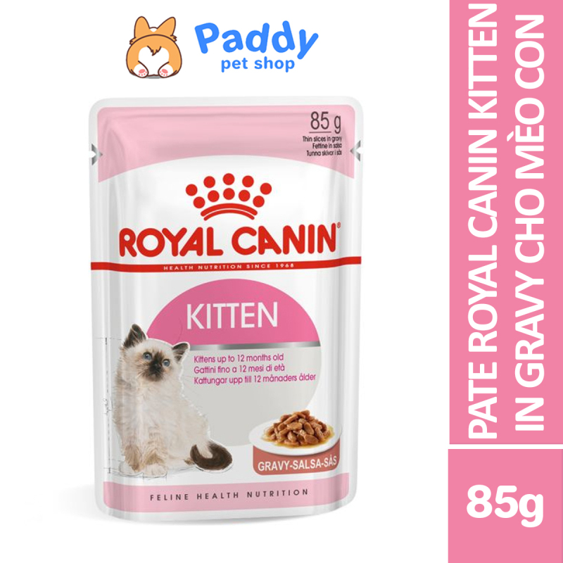 Pate Cho Mèo Con Royal Canin Kitten Gravy Dạng Sốt 85g