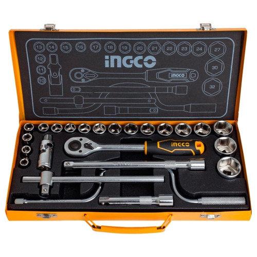 Bộ 24 Cái Đầu Tuýp (1/2Inch) Ingco HKTS0243