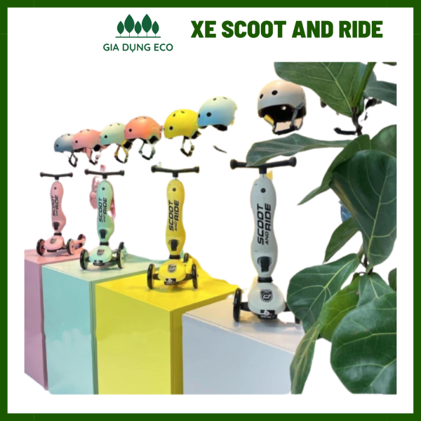 Xe Scooter - Scoot And Ride Highwaykick 1 - Xe chòi chân Scooter 3 trong 1 Cho Bé từ 1 đến 5 tuổi