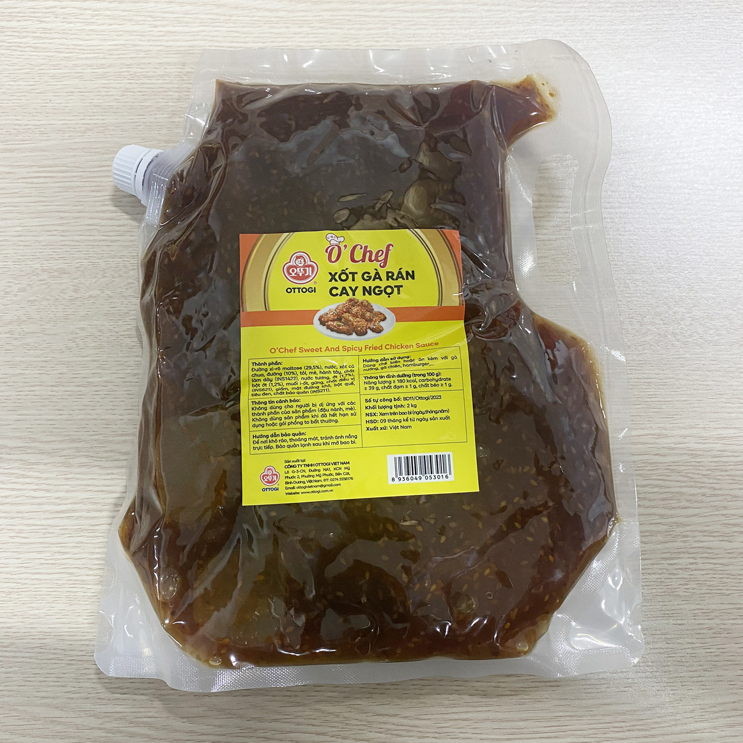 Xốt gà rán vị cay ngọt O'chef Otoki 2kg