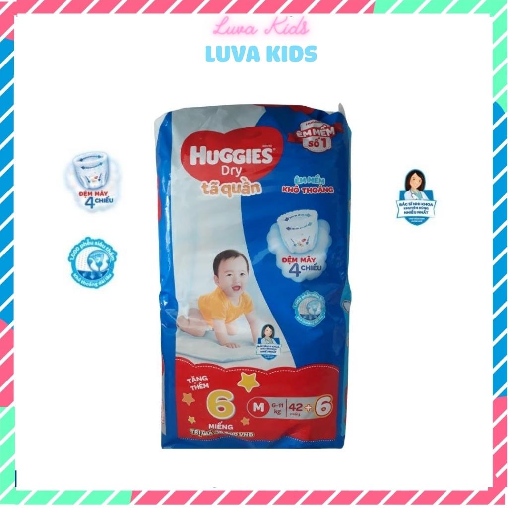 Tã - Bỉm quần Huggies size M42, M42+6, tặng 6 miếng (dành cho trẻ 6-11kg)