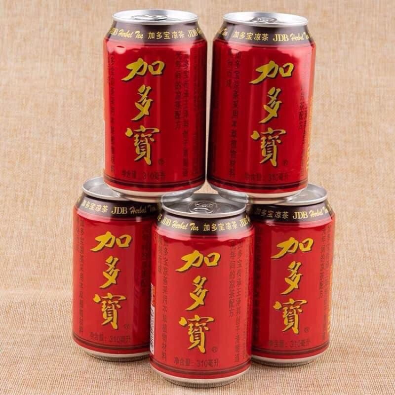 [1 Thùng 24 Lon] Trà Thảo Mộc Jia Dou Bao/ Nước Sâm Thảo Mộc Thanh Nhiệt