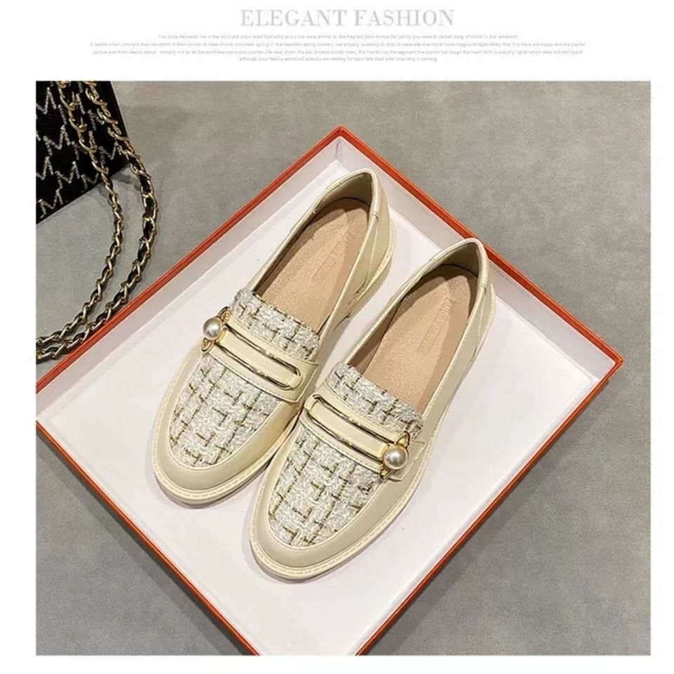 Echo Times Shoes Store 【Free Shipping Miễn phí vận chuyển】Giày đơn của phụ nữ 2024 mới hợp thời trang mùa xuân và mùa hè màu đen tất cả các trận đấu nữ chân rộng giày da nhỏ gót dày thoải m