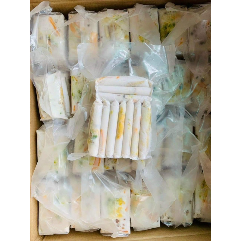 KEM CHUỐI MIX TRÁI CÂY SIÊU BÉO 10 cây (giao tphcm)