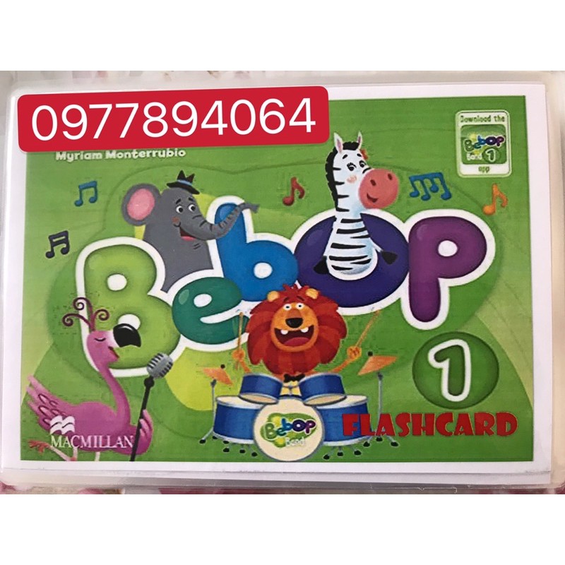 Thẻ Flashcards Tiếng Anh Bebop level 1️ép plastics - 90 thẻ
