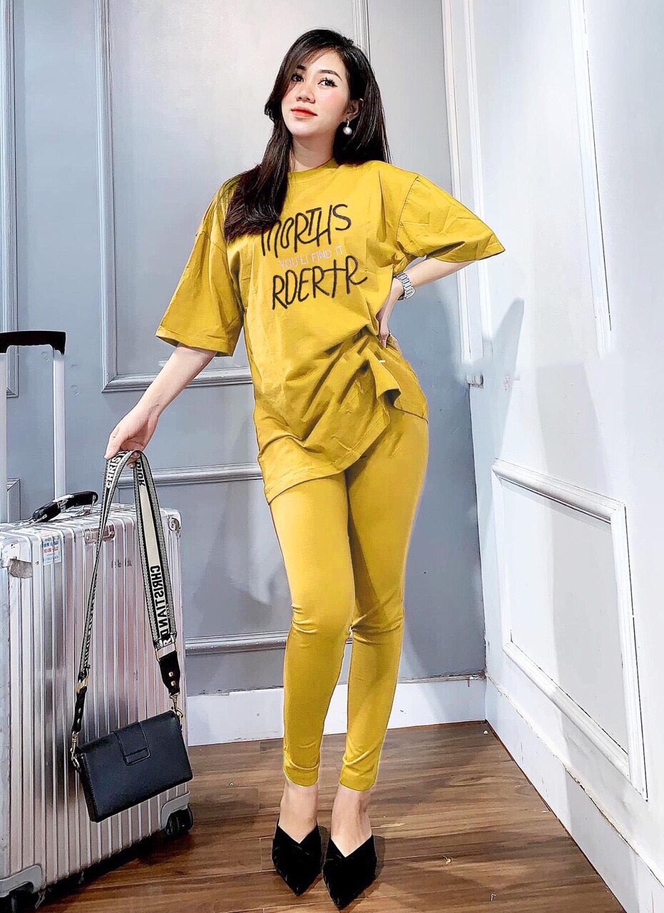 SET BỘ ĐỒ THUN COTTON MẶC NHÀ NỮ CỰC ĐẸP SIÊU XINH
