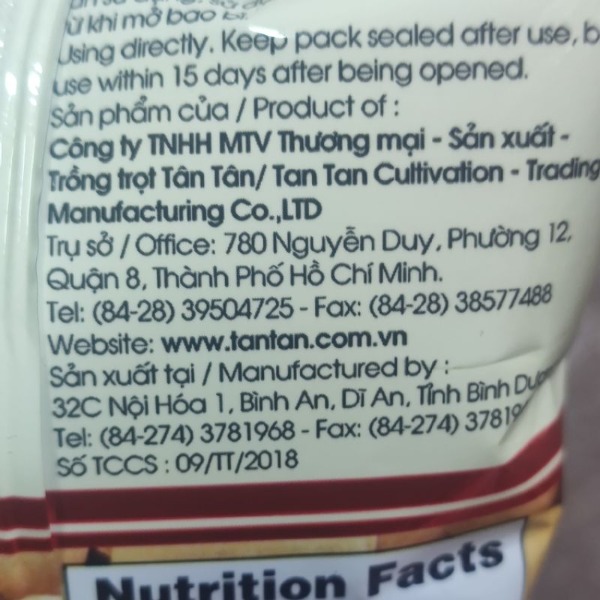 Combo 10 Gói Đậu Phộng Nước Cốt Dừa Tân Tân Gói 15G
