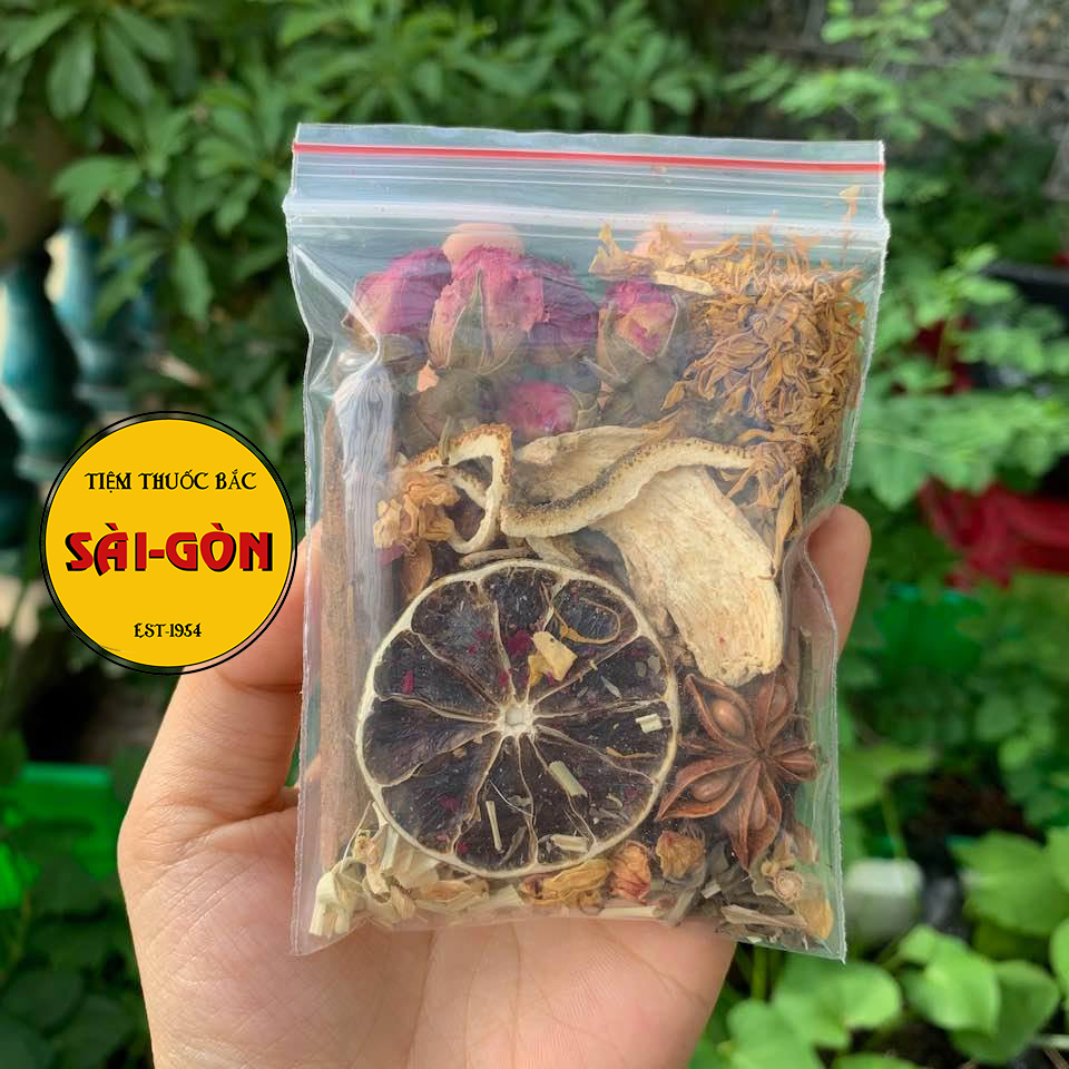 [HCM]Túi Lá Xông Mặt Thải Độc - Set 10 Túi