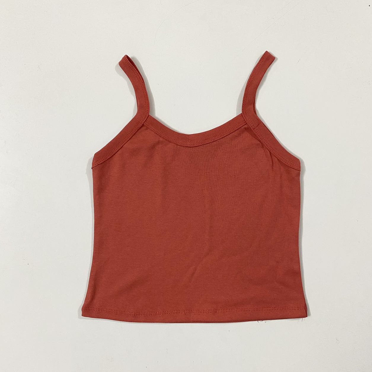 Áo 2 dây form croptop ôm body, vải borip cotton 100% co dãn mềm mại