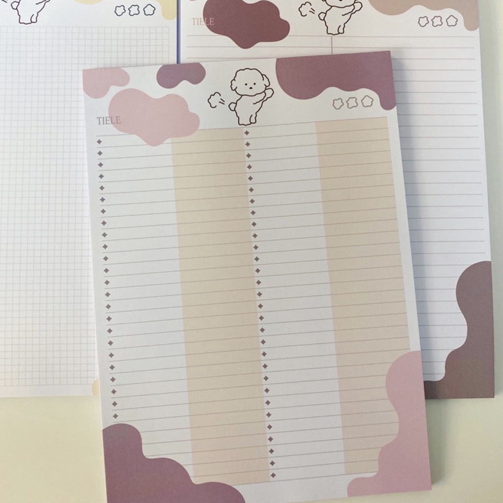 Giấy note ghi bài B5 hình gấu