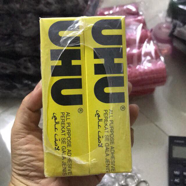 chai keo dán vải UHU
