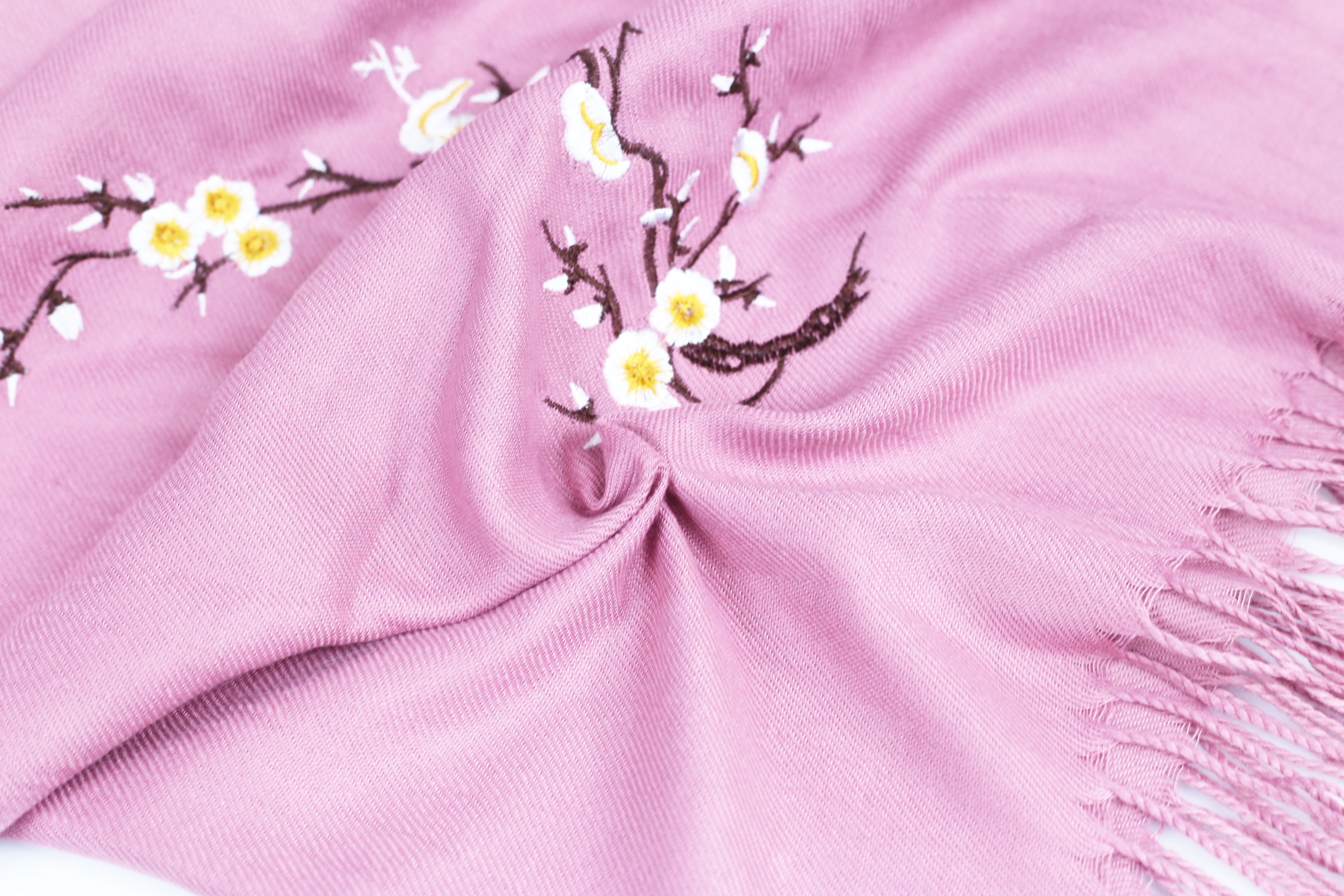 Khăn choàng nữ Cashmere Chất Len Dệt Mịn Thu Đông