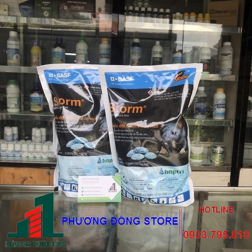 Thuốc diệt chuột Storm 0.005%- diệt chuột hiệu quả - gói 1kg
