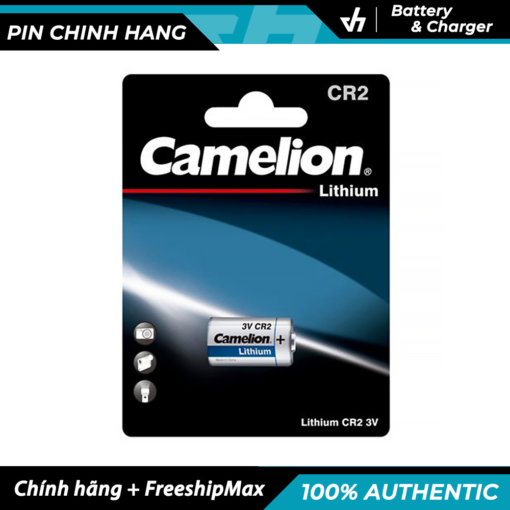2 Pin máy ảnh Camelion CR2 - Pin Lithium điện áp 3V