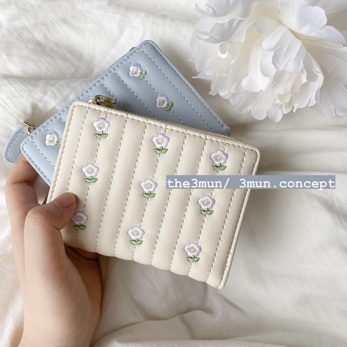 Ví Nữ Thêu Hoa 3Mun Concept Loại I