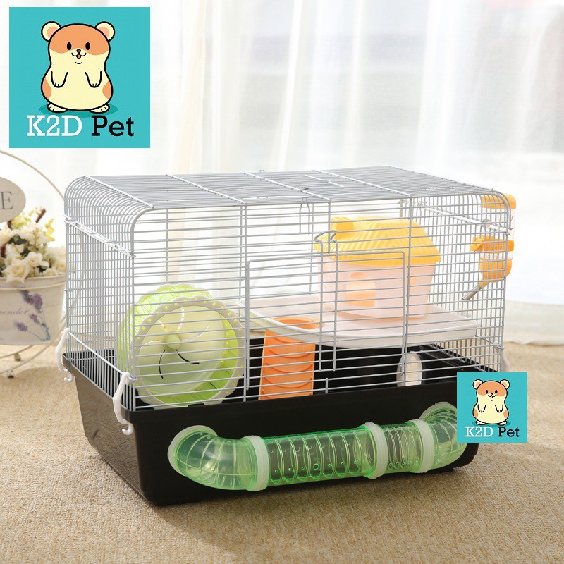 [Hoàn tiền 10%]Lồng Hamster ống nối Size Đại 47x30x35cm