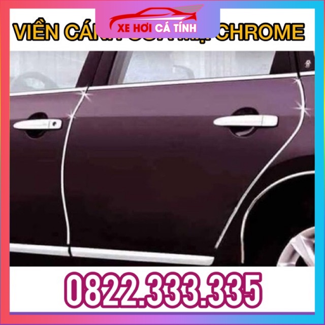 5M Nẹp viền chữ U mạ crom vân carbon