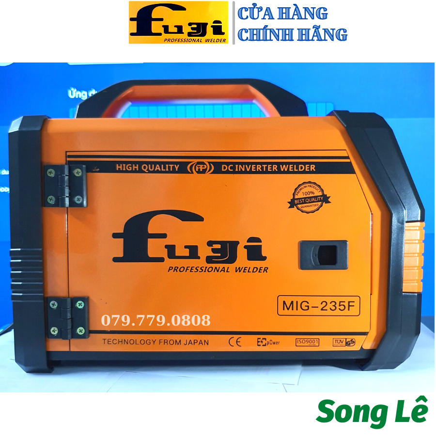 Máy hàn mig mini fuji + kobe 252 - không dùng khí - 2 chức năng - tặng full phụ kiện