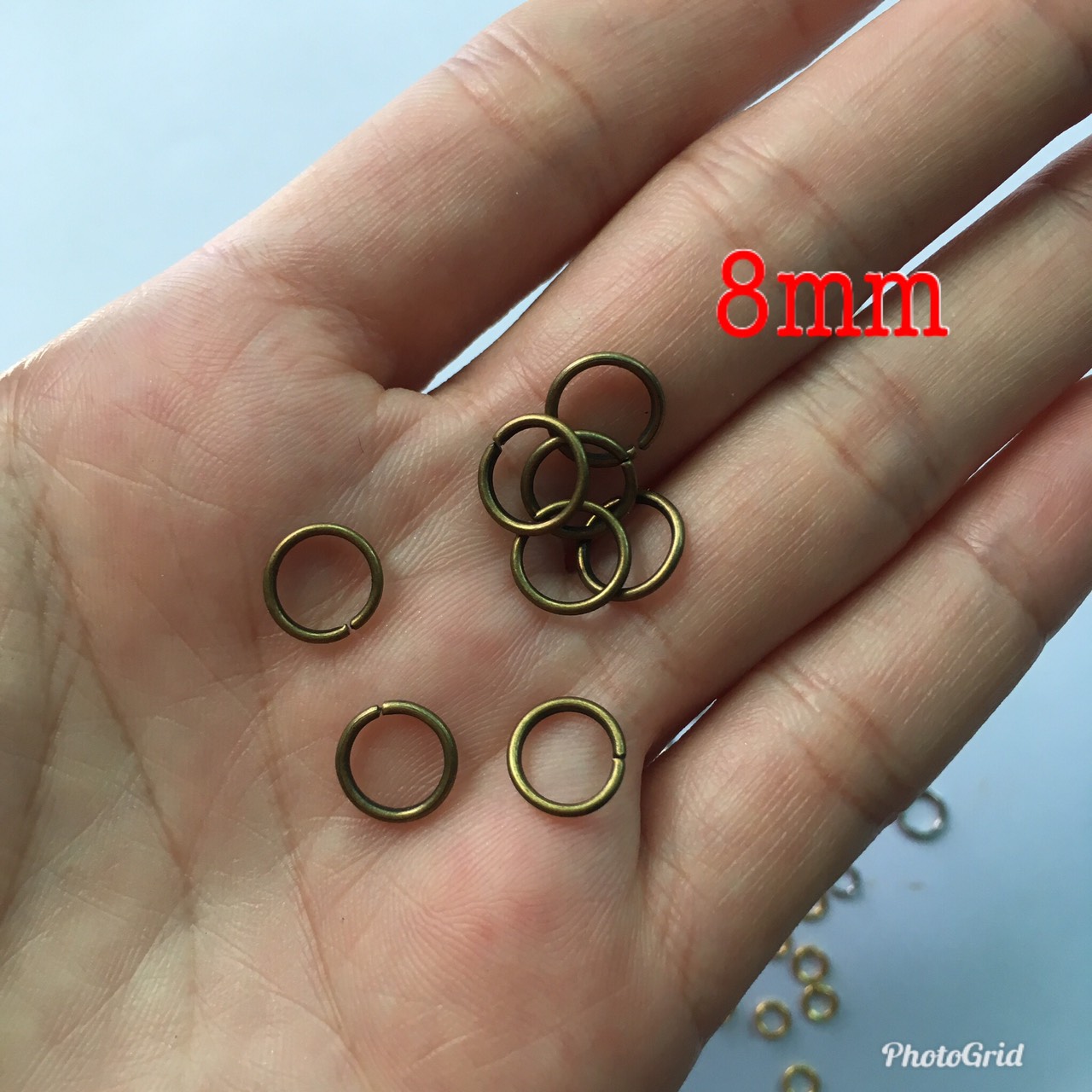 Khoen tròn 4-10mm nối trang sức handmade (đã cắt rãnh)