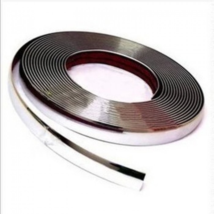 Cuộn nẹp mạ crom trang trí ngoại thất ô tô (10mm dài 12m)