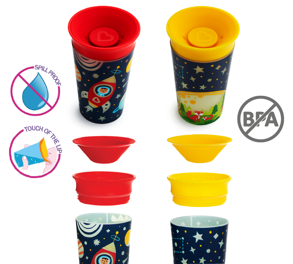 CỐC 360 ĐỘ CHỐNG ĐỔ PHÁT SÁNG MUNCHKIN (266ML)