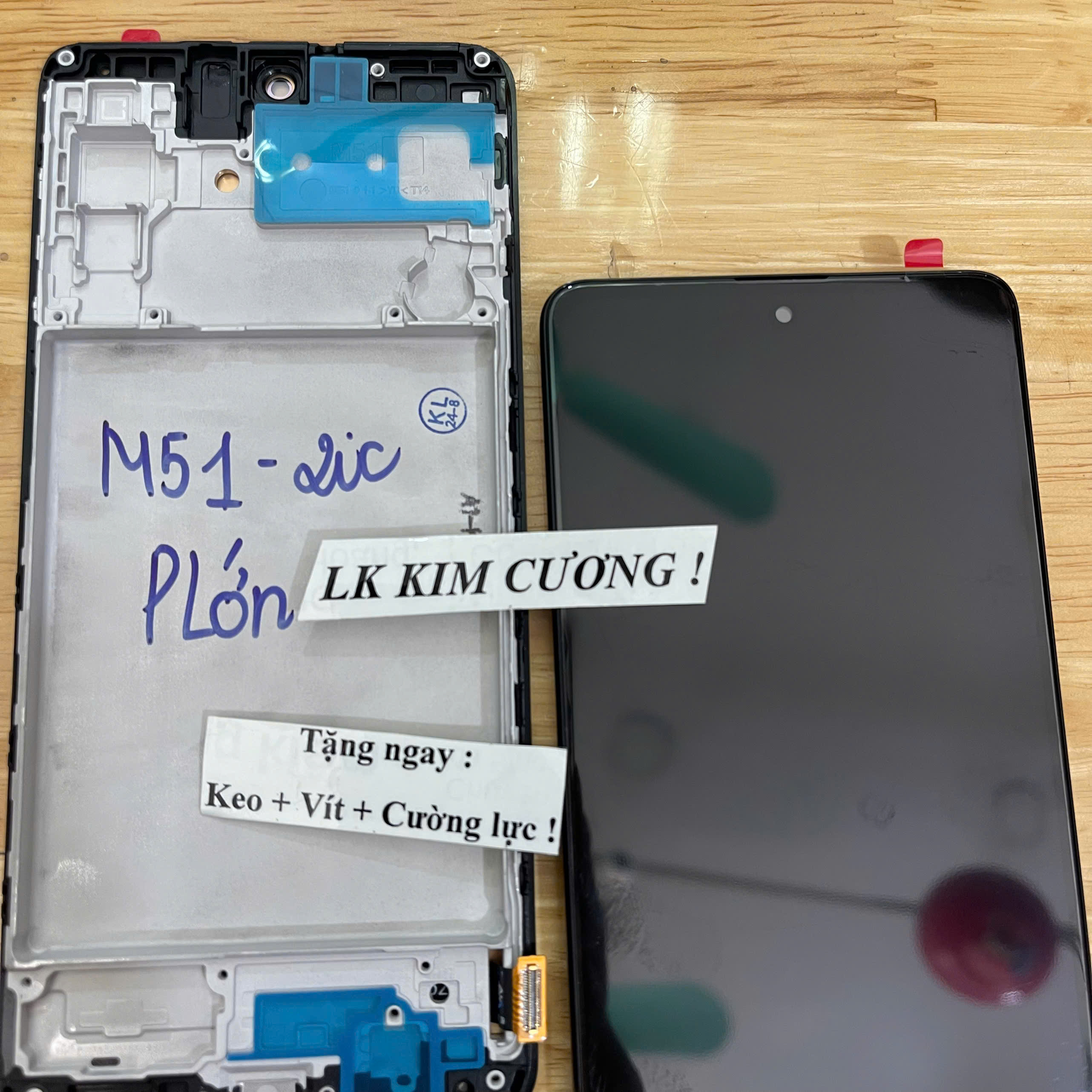 Màn hình samsung M51 - liền khung -  PHÔI LỚN - OLED (2IC)