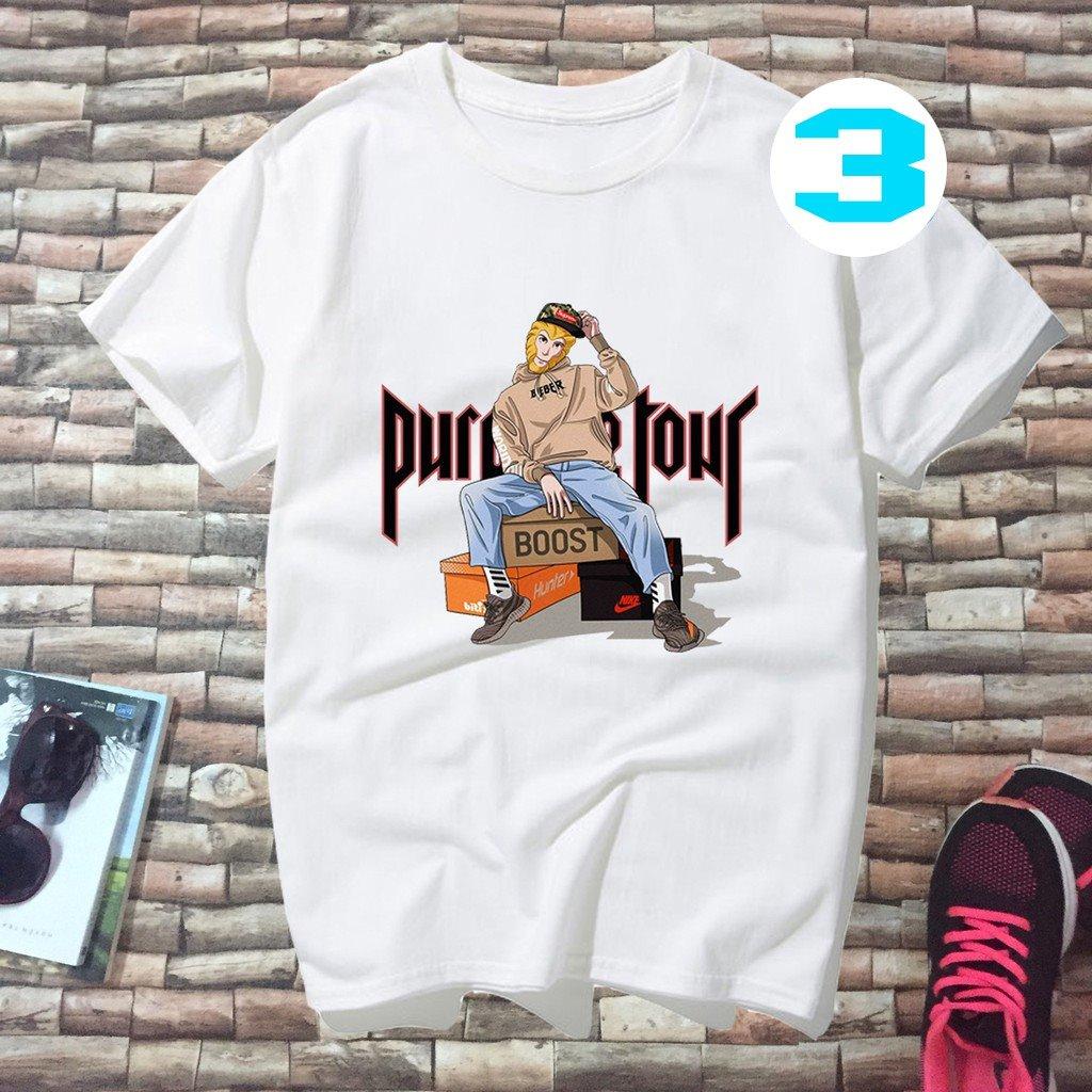 Áo thun nam form rộng in hình chư bát giới phong cách Hypebeast cotton dày mịn mát TEEWO19s270