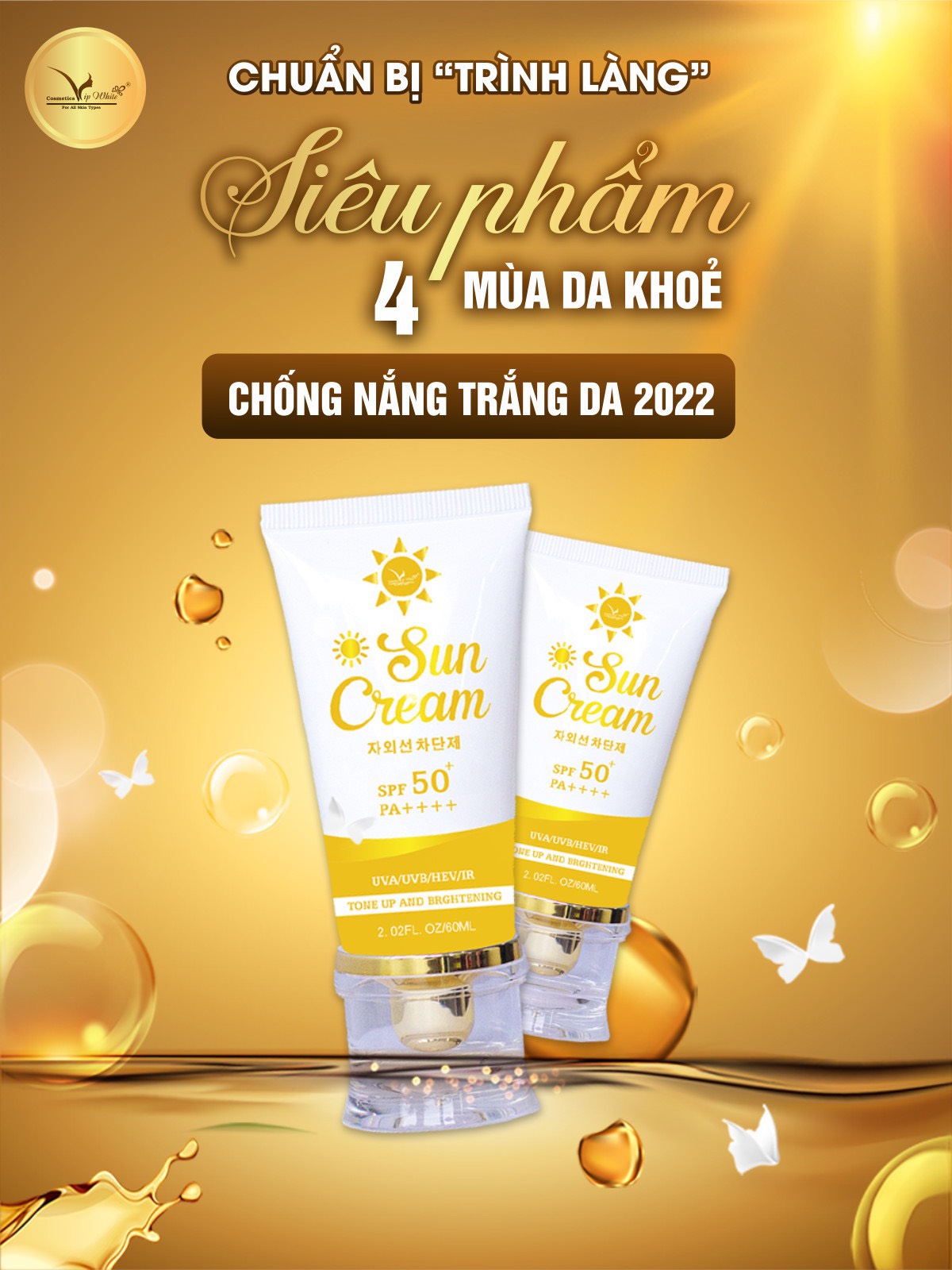 Kem Chống Nắng Vip White