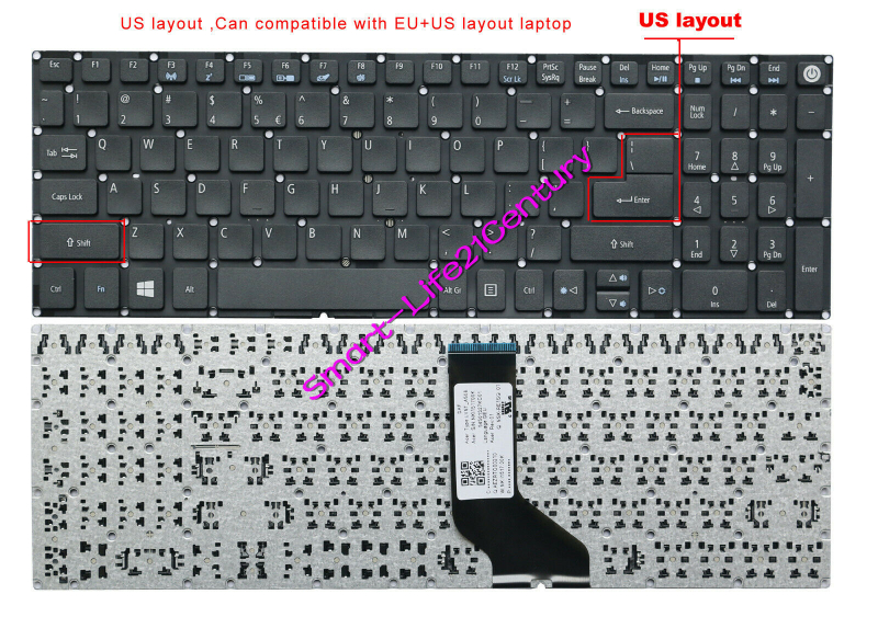 Bàn phím laptop Acer Aspire A315-54