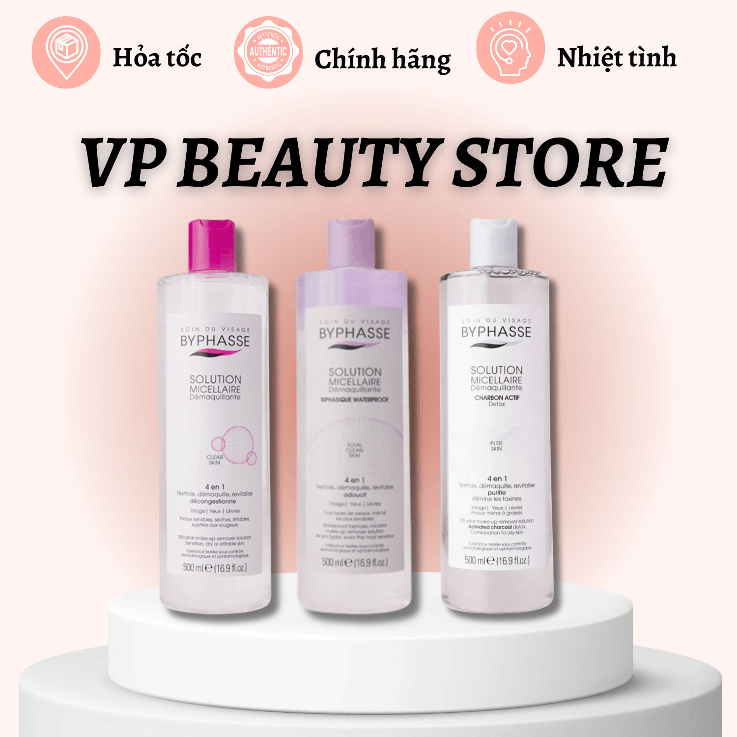Nước Tẩy Trang Dành Cho Mọi Loại Da Byphasse Solution Micellaire