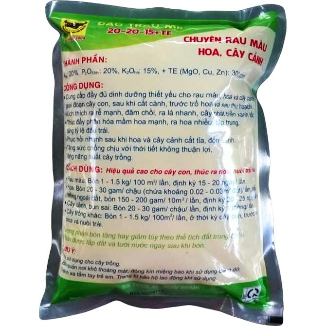 [HCM]Phân bón đầu trâu đa năng 20-20-15 (1kg/gói)