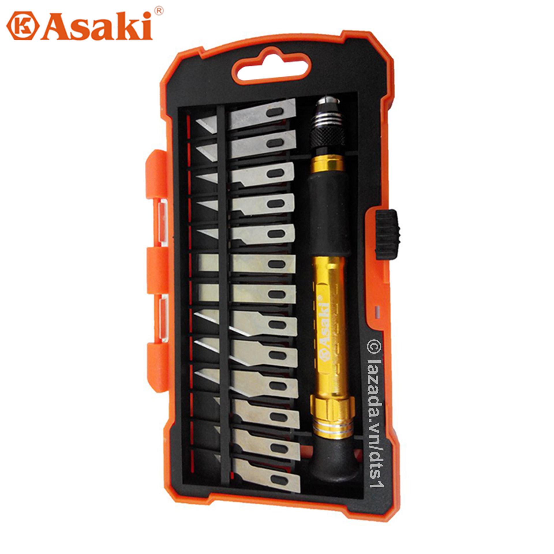 Bộ dao điêu khắc, chạm, trổ 14 chi tiết Asaki AK-3961
