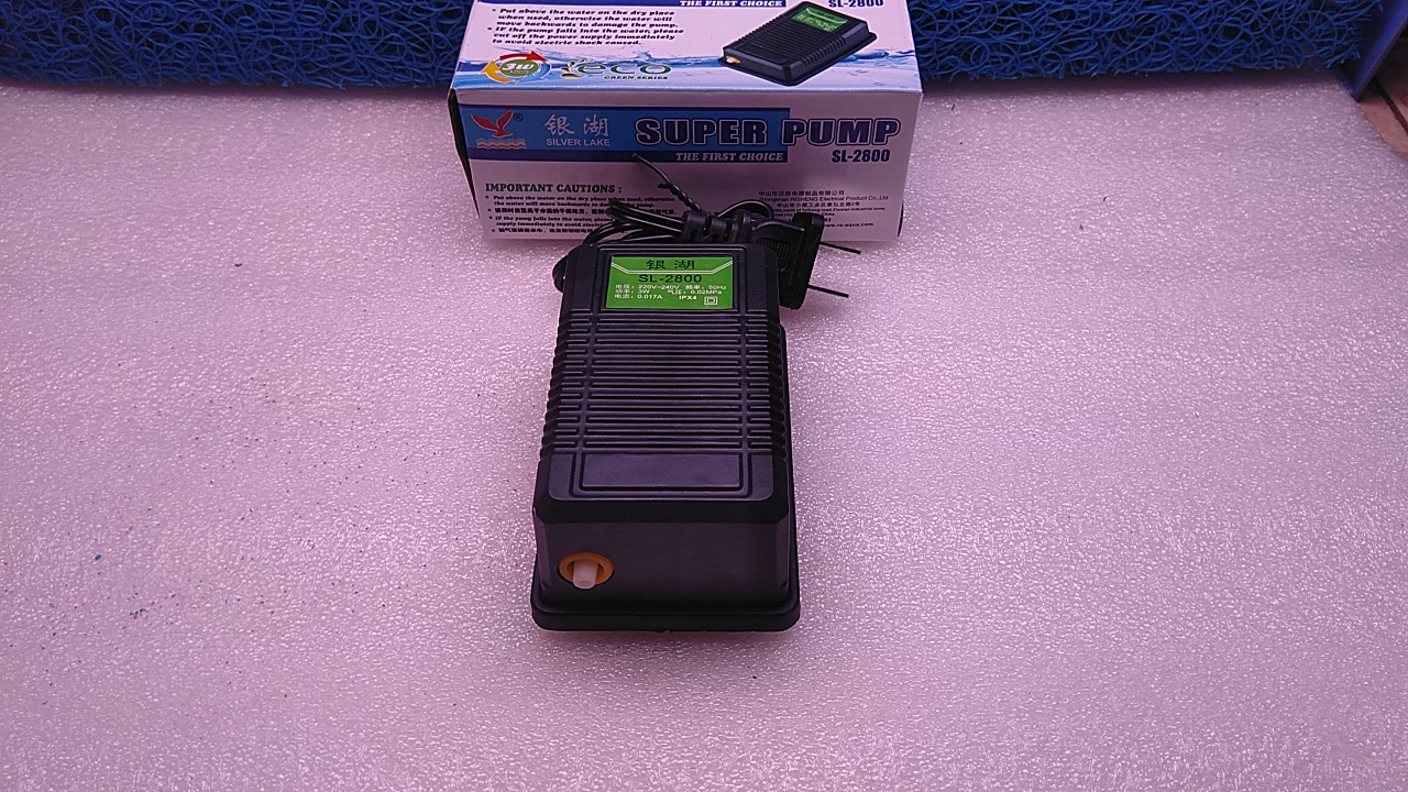 Máy sủi khí oxy Silver Lake dùng cho bể cá. [SL-2800]