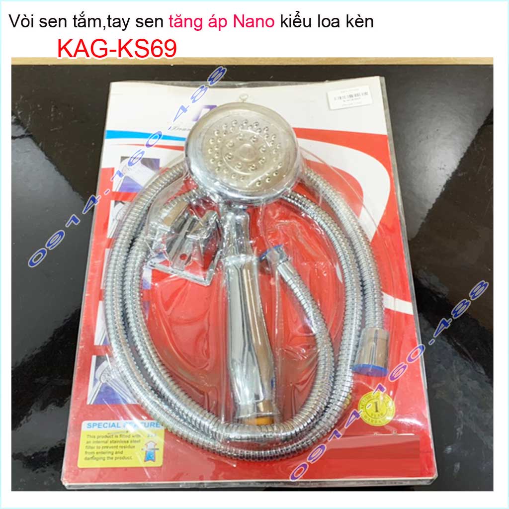 Vòi sen tắm cao cấp vòi sen nóng lạnh tay sen + dây sen tắm vòi hoa sen Kace KAG-KS69