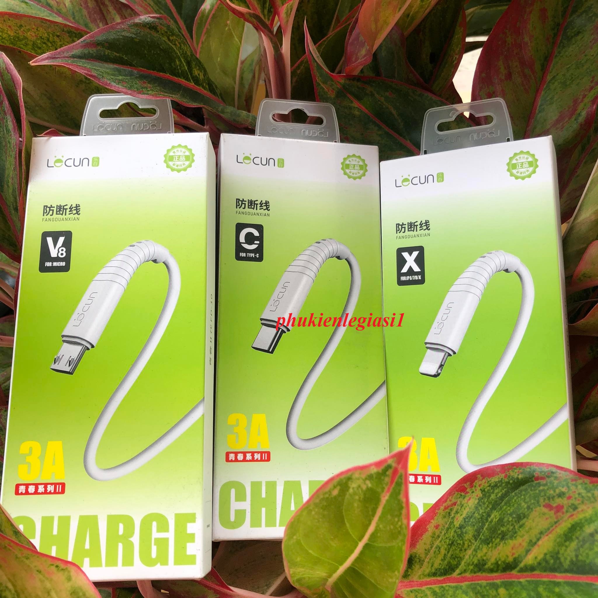 Cáp sạc Iphone, Type C, Micro USB hiệu Lecun mã FD10