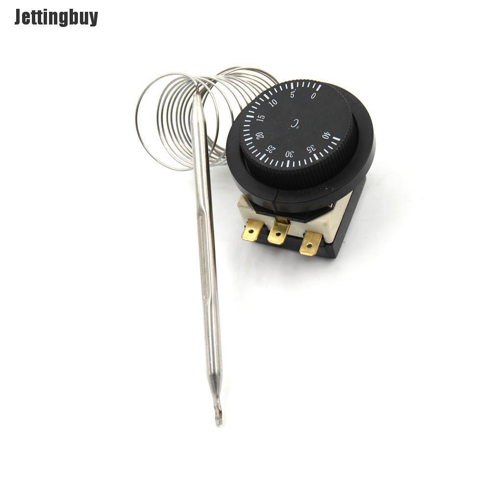 Jettingbuy Công Tắc Điều Khiển Nhiệt Độ 250V 16A 0-40C Bộ Điều Nhiệt Mao Quản