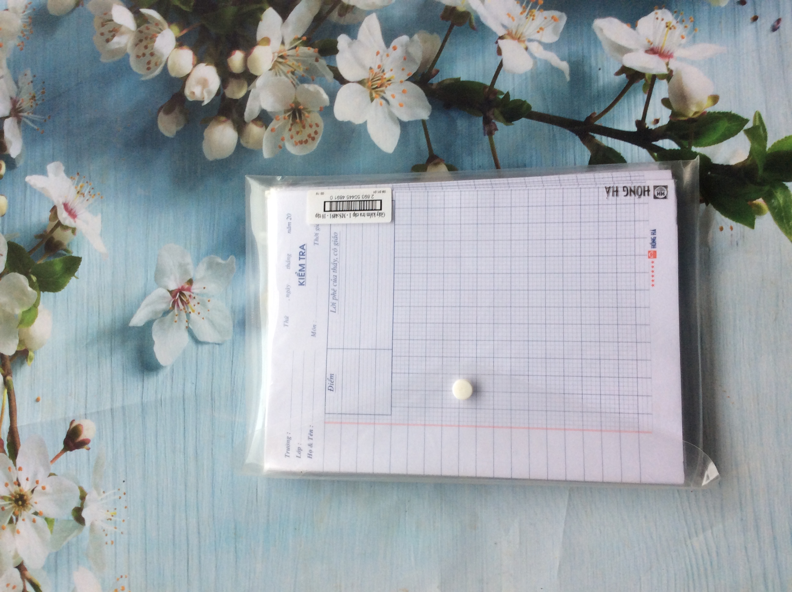 1 Túi Giấy kiểm tra cấp 1,cấp 2 HH ( 1 Túi = 10 Tập )