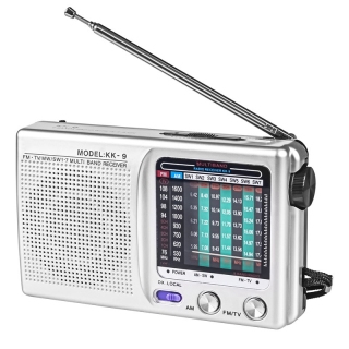 Am fm sw portable radio operated for indoor, outdoor & emergency use radio with speaker & headphone jack 1