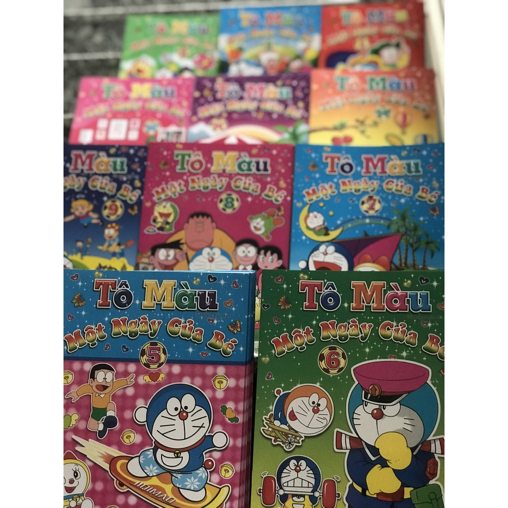 [HCM]Vở tô màu doremon - doraemon [HÌNH THẬT+VIDEO]