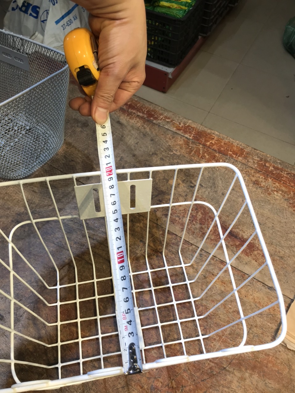Giỏ Xe Đạp Trẻ Em Màu Trắng Siêu Bền Giúp Đựng Đồ - Để Balo Siêu Tiện Lợi