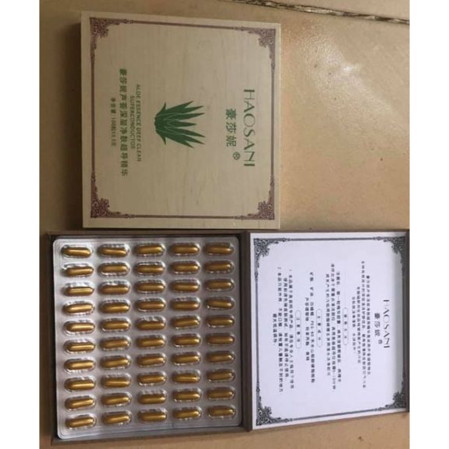 Hộp 2 vỉ 100 viên thải chì Haosani