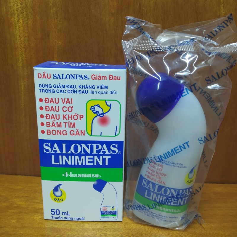 Dầu xoa SALONPAS giảm đau, kháng viêm chai 50ml